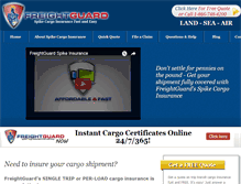 Tablet Screenshot of freightguard.com